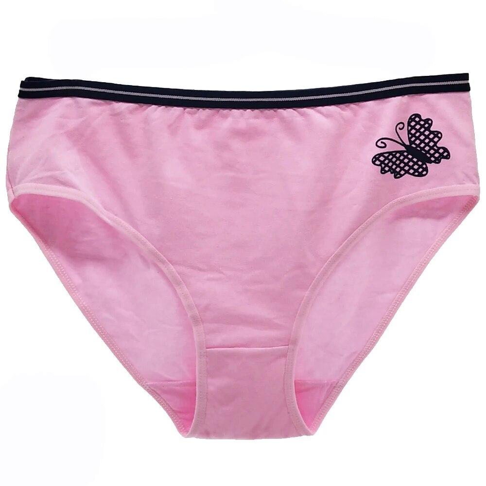 Нижнее белье, женские трусики, хлопковые, со средней посадкой, мягкие сексуальные трусы с бабочкой, женские трусики, большие размеры для женщин, 6 шт./лот