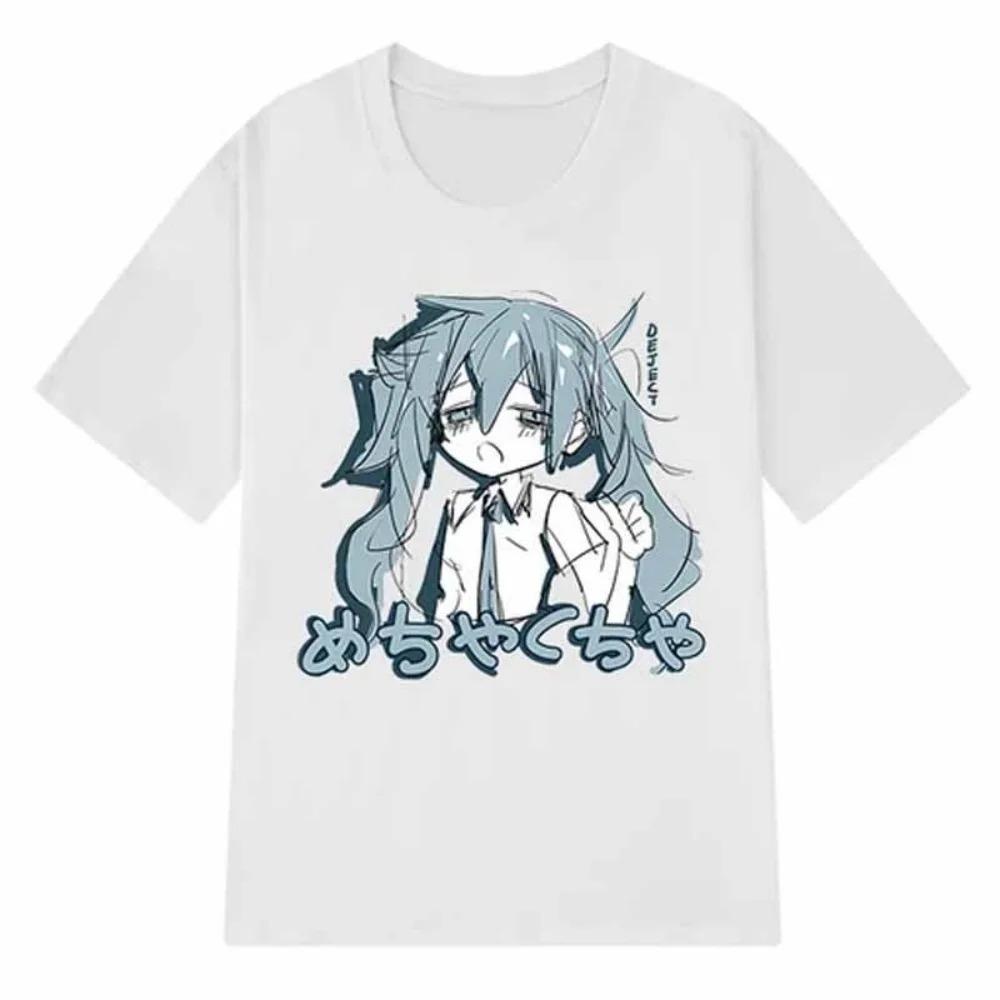 Unisex Clothing Japanese Y2K Anime Women T-shirt Cotton Loose Streetwear Casual Tees Big Size Cotton Best Selling Round Neck