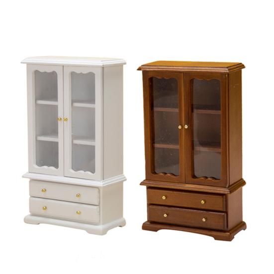 1:12 Creative 3 Layers Decorate Exquisite Detail Cupboard Dining Cabinet Model Dollhouse Furniture Micro Landscape
