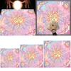 Colorful Tarot Table Cover Sacred Cloth Tarot Tablecloth Sun Star Moon Tablecloth for Spiritual Practice Party Decors