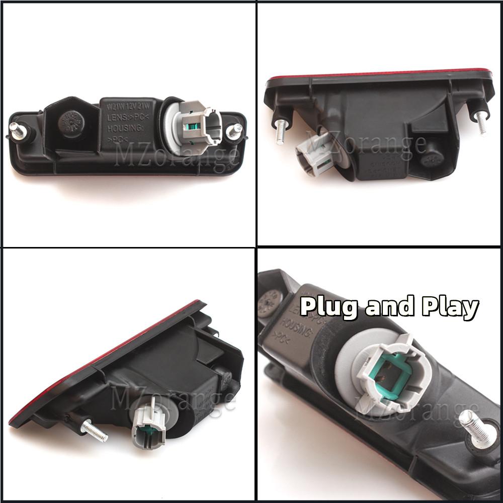 MZORANGE Rear Bumper Light For Nissan Xtrail X-Trail T32 Rogue 2014-2015 2016 Reflector ABS Back Brake Fog Lamp Car Accessories