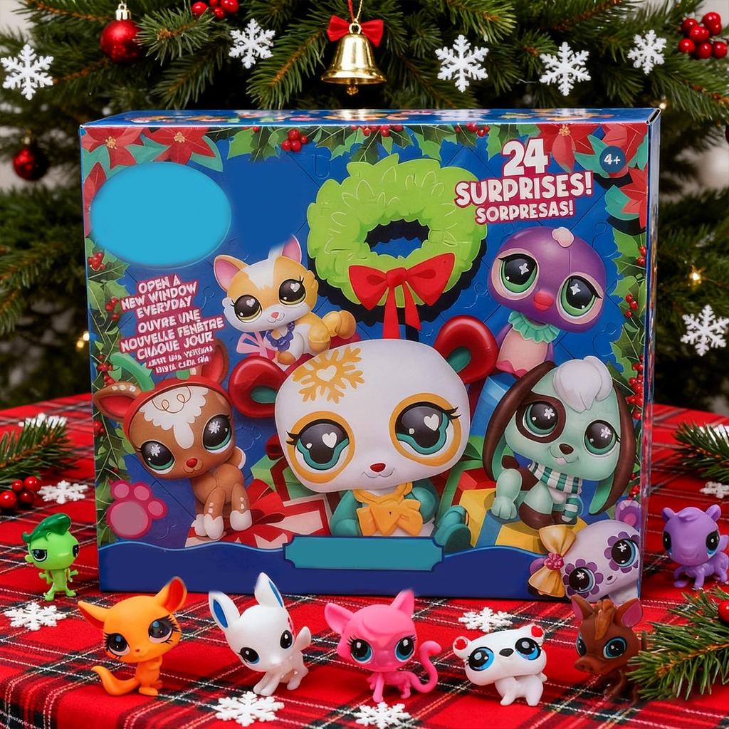 3D 24 шт. Зоомагазин - Делюкс Праздничный календарь - Серия 4 Адвент-календарь