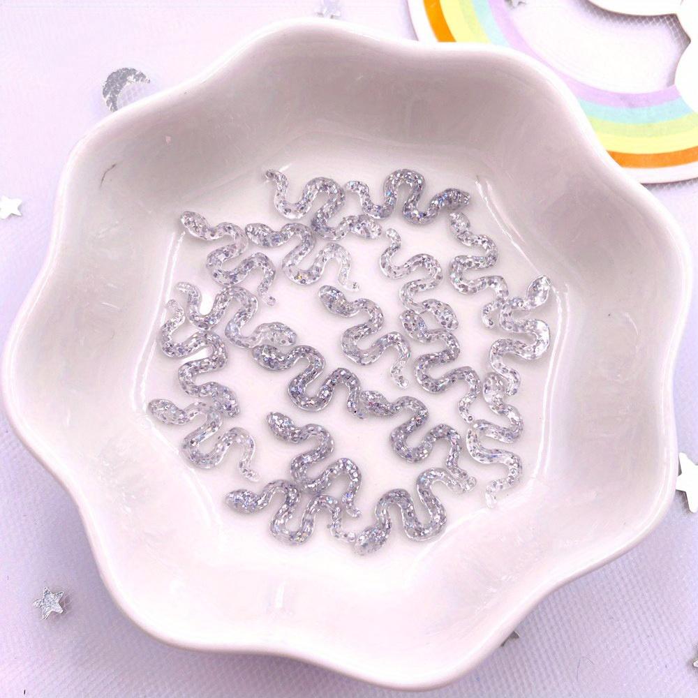 60 шт. Разноцветные блестящие эпоксидные пайетки-Украшения с плоской задней стороной для DIY скрапбукинга, свадебного декора, нейл-арта.