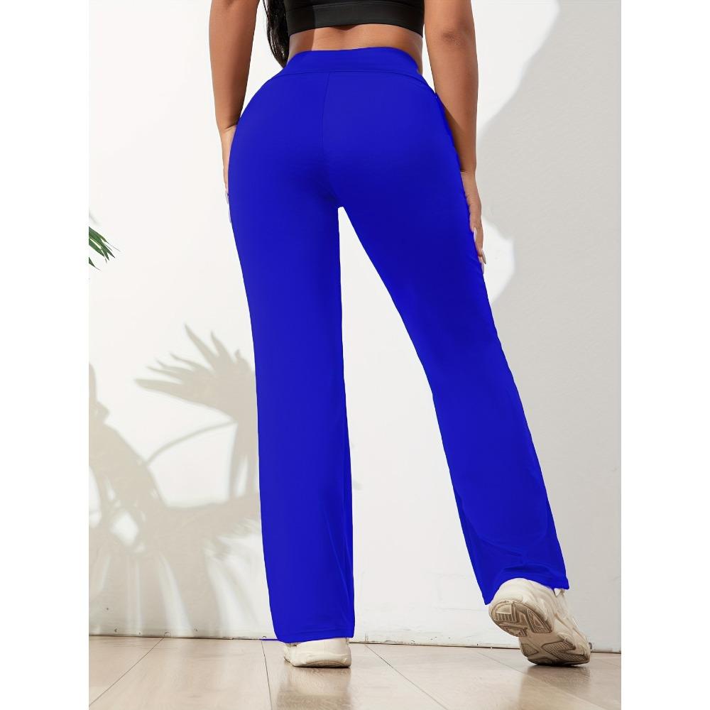 Популярные женские свободные повседневные спортивные брюки широкого кроя для йоги, бега, фитнеса и танцев