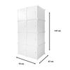 Armario Vestidor Cube Personalizable Boxed Simply Nyana Home 8 Cubos/Puertas Organización del Hogar Perchero Zapatero 147x75x47cm