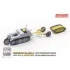 Freedom Model Kits 1/16 Scale World War II German Sd.kfz.2 Kettenkraftrad and Sd.Kfz.302 Goliath Light Explosive Transport Vehicle Cart Set, Plastic M