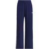 Женские брюки Adidas Originals Trefoil Retro с тремя полосками, эластичный пояс, прямой крой, темно-синие JX2805