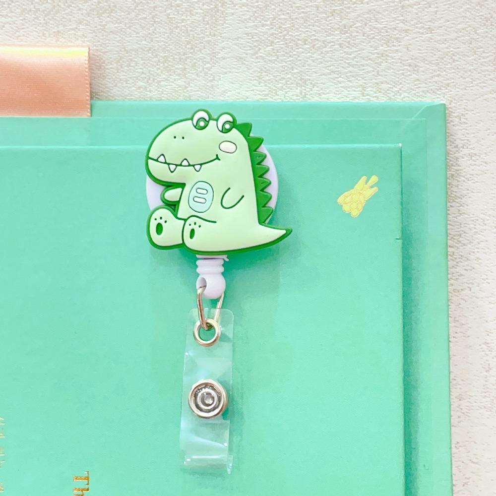 Bear Rabbit Retractable Badge Holder Cartoon Animals Easy Pull Buckle Doctor Students