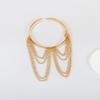 Gold Color Arm Bangles Open Adjustable Chain Pendant Bangle  Party Accessories