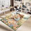 1PC girl rabbit Extra Large Non Slip Floor carpet, Office, family, Studio   Large Area Rug Indoor Rugs, Bold Statement Piece