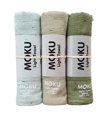 Contex MOKU <59512-90> Лицевые полотенца, Средние, Набор из 3 штук (Мятный, Хаки, Зеленый)