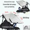 Universal Baby Stroller Sunshade Canopy with Pockets