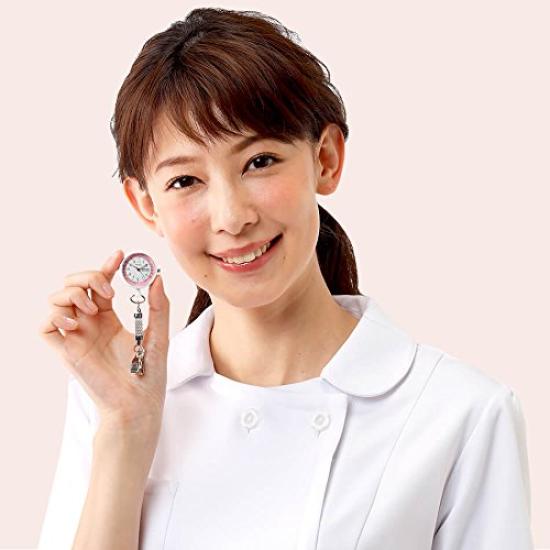 Детские часы с короткой цепочкой с датой и днем недели, перевернутый циферблат, часы для медсестер, товары для медсестер, медицинская помощь, шкала для измерения пульса, светящаяся белая