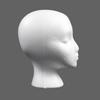 Women Foam Head Practical Styrofoam Foam Head Model Polystyrene Lightweight  Portable Fashion for Home Travel and Salon