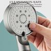 5-Spray Filtered Shower Head & Handheld Combo - Self-Cleaning Silicone Jets for Hard Water Home Gym & RV Camping