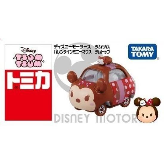 Takara Tomy Tomica Эксклюзив Disney Motors Tsum Tsum День Минни Маус Tsum Верх TOMY 7-Eleven День Святого Валентина (Неоткрытый, Купленный)()