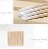 100 штук безворсовых микрощеточек Kapok Bud тампон для ухода за наращенными ресницами деревянная палочка косметический ватный тампон инструмент для удаления клея