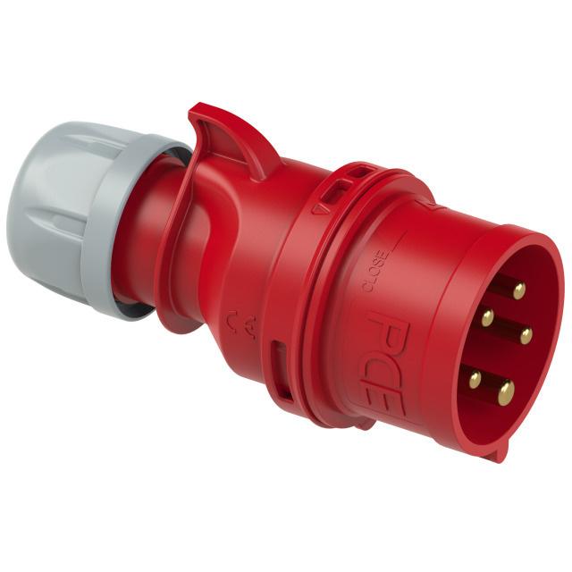 Portable Power Plug For Cable 16A 5P 400V 6H Ip44
