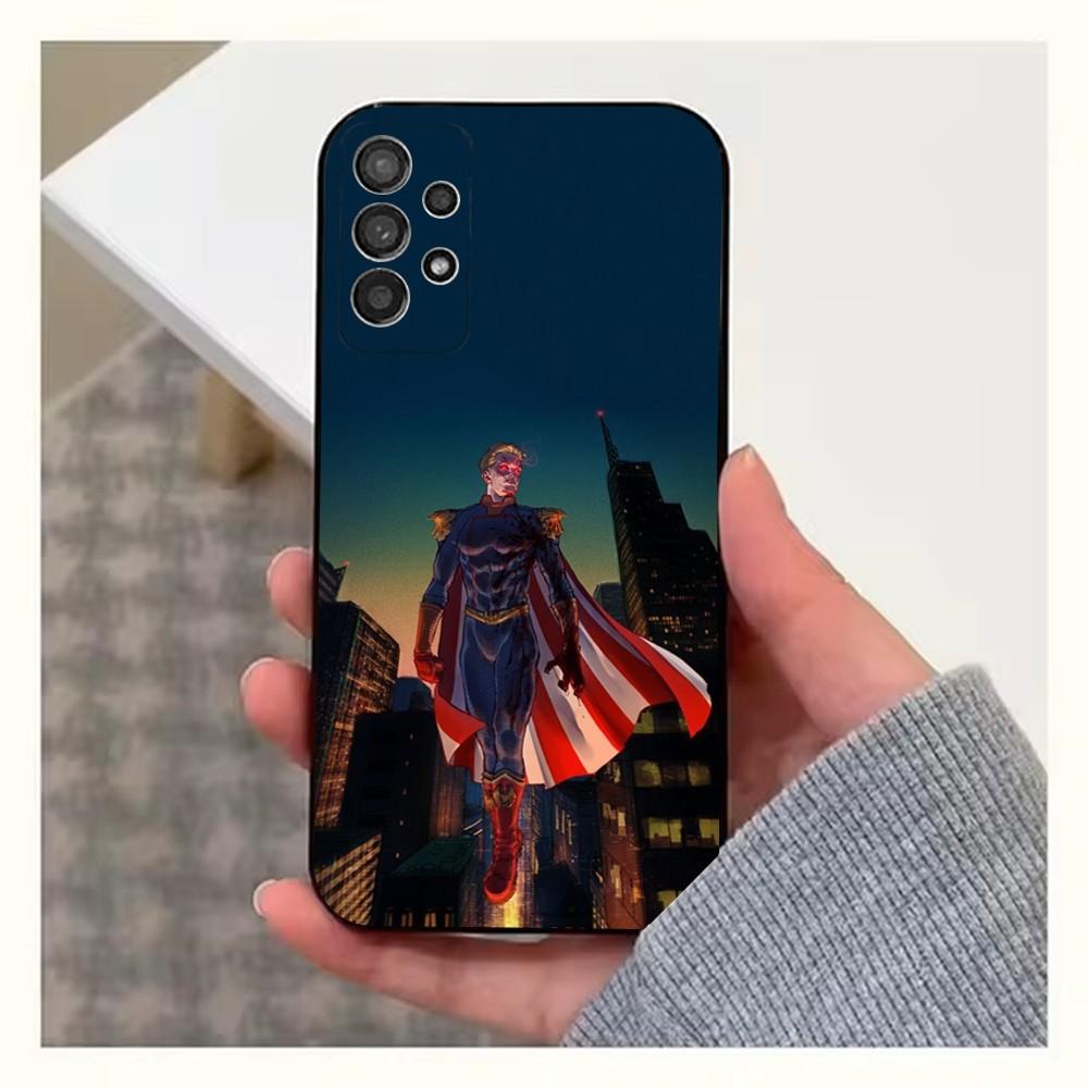 Чехол для телефона H-Homelander T-The Boys для Samsung S25, S24, S23, S22, S20, S21, S10, Ultra, Plus, Lite, FE, Мягкий силиконовый черный чехол