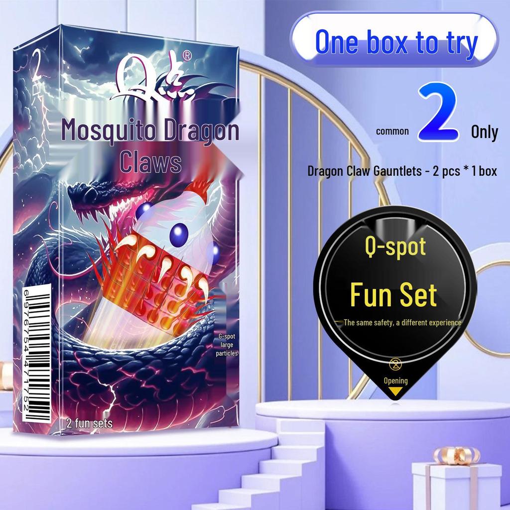 Q-Point Ultra-Thin 001 Long-Lasting Pleasure Delay Condoms with Hyaluronic Acid