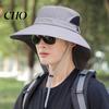 Large Brim Sun Hat Mountaineering with Adjustable Windproof Rope Breathable Mesh Wide Hiking UV Protection Fishing for Outdoor Sports Camping