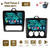 9-дюймовый автомобильный радиоприемник на базе Android для Ford Focus 2 3 Exi MT AT Mk2 Mk3 2004-2011 2Din GPS Carplay видеонавигационный экран черный 1 + 16 ГБ