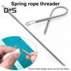 Пружинный нитевдеватель, гибкий, самодельный, зажим для вдевания шнурка, гибкий инструмент для вдевания шнурка в толстовки, шорты, брюки, замена шнурка