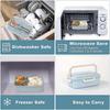 3 Comments Lunch Box With Cutlery For