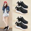 Ins New Velvet High-top Dad Shoes for Women's Winter Students Casual Thick Soles Increase WF