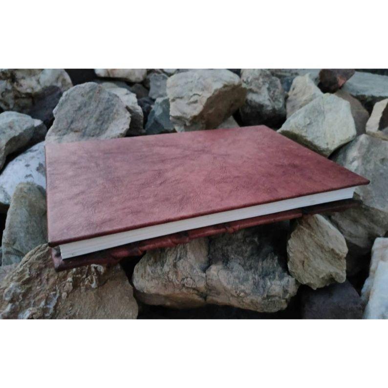 Tree Of Life Leather Journal, Crushed By Hand, Large Journal With Sketch Papers, Tree, Leather, Tree Of Life,Gift, Nature,Diary