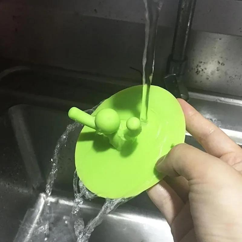 Силиконовый слив для ванной в полу 3 цвета для кухни, аксессуары для ванной комнаты, заглушка для волос, портативная заглушка для кухонной раковины, сливная пробка