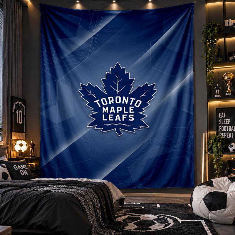Wall Hanging Tapestry Toronto Maple Leafs Print Cloth for Living Room Bedroom Home Decor