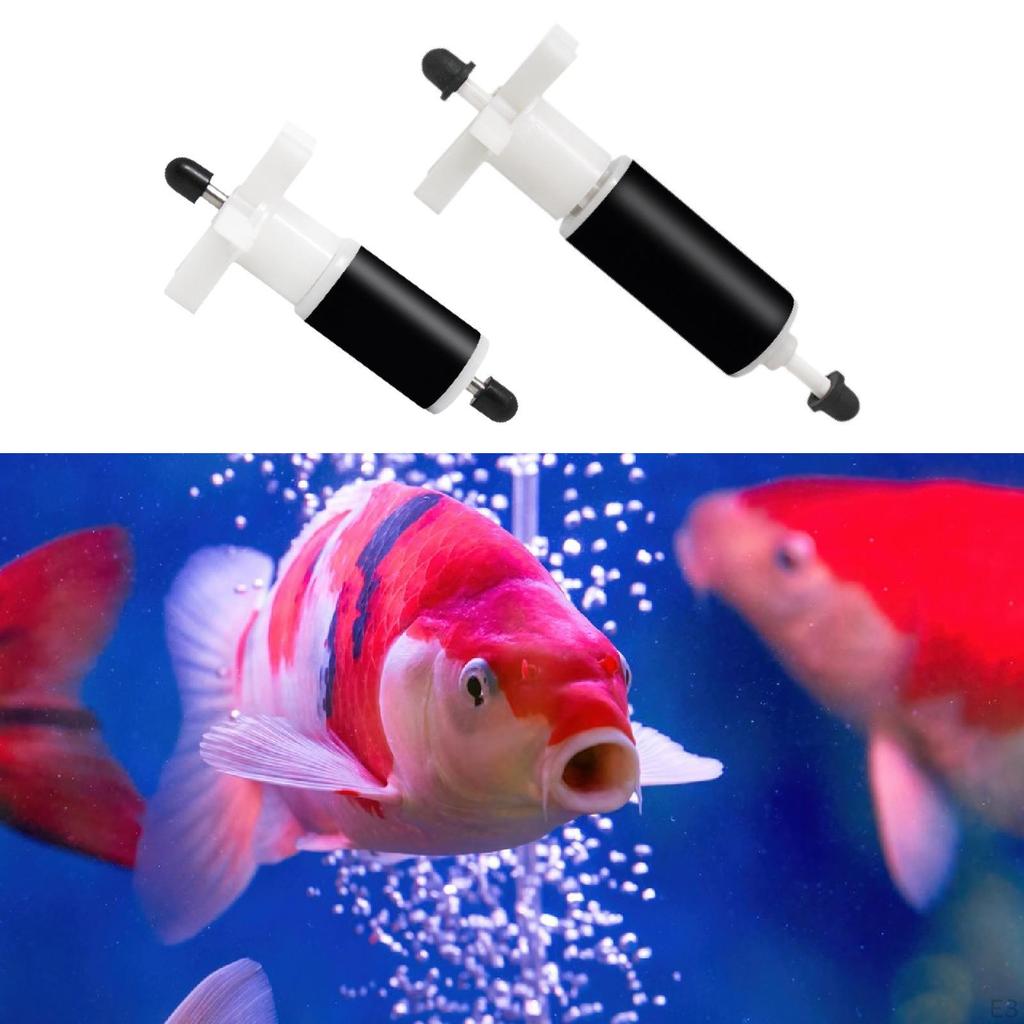 Aquarium Filter Impeller Assembly, Shaft Component for Easy Repair In Fish Tanks