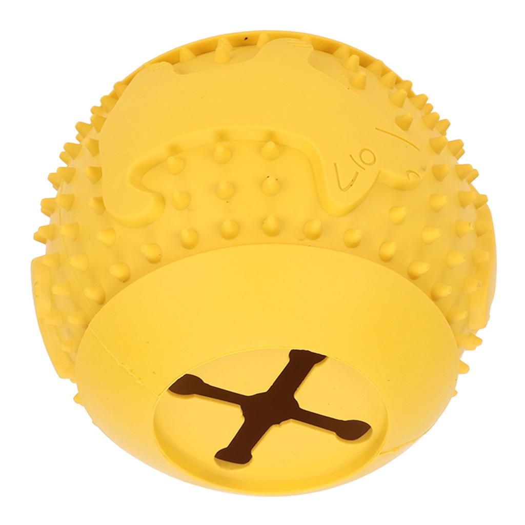 Dog Treat Toy Ball IQ Training Teeth Cleaning Rubber Dog Leakage Food Ball for Dogs Puppies Pets
