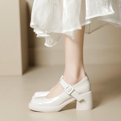 Модная французская обувь Мэри Джейн Лолита, женские нишевые лоферы на высоком каблуке, массивная повседневная обувь в стиле преппи для принцесс