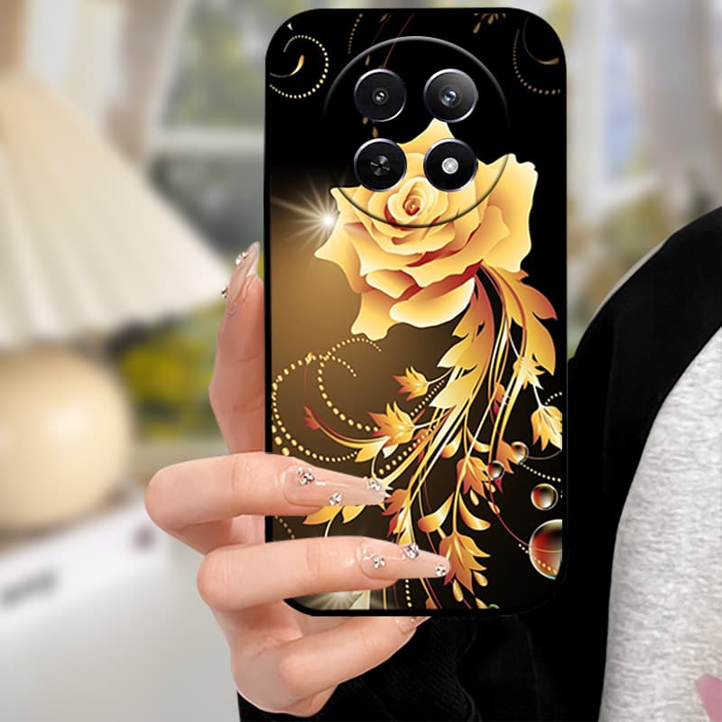 For Realme 12 Pro Case Silicone Soft Black Back Cover Case For Realme 12 Pro Plus Phone Case Cover Realme12 Pro+ 12Pro TPU Funda