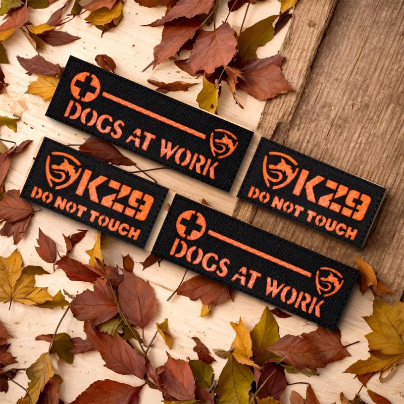 Светоотражающая нашивка на липучке для тактического жилета собаки, съемная водонепроницаемая ID-бирка