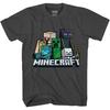 Мальчишеская футболка Minecraft «Шаловливые мобы»