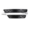 L/R Для Mercedes For Benz C-Class W204 2012-2014 Передний бампер Решетка ДХО Накладка Серебристое покрытие Кожухи фар Декор