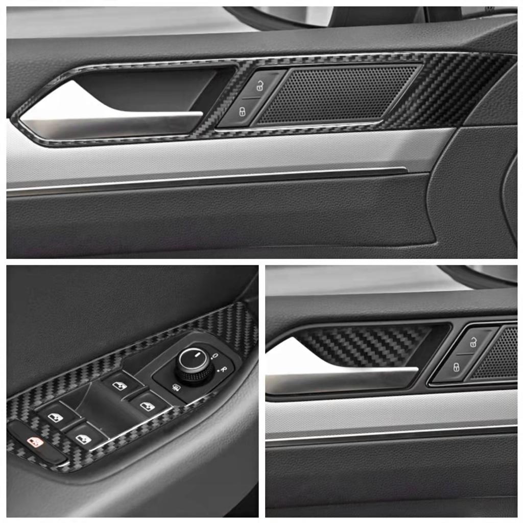 Наклейки для внутренней отделки автомобиля из углеродного волокна для Volkswagen VW Magotan Arteon 2017-накладка на центральную консоль автомобиля