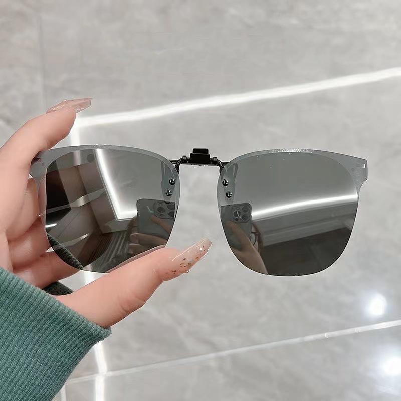 1 шт., поляризационные солнцезащитные очки с зажимом для мужчин и женщин, откидные линзы с градиентными линзами, очки для вождения, очки с клипсой