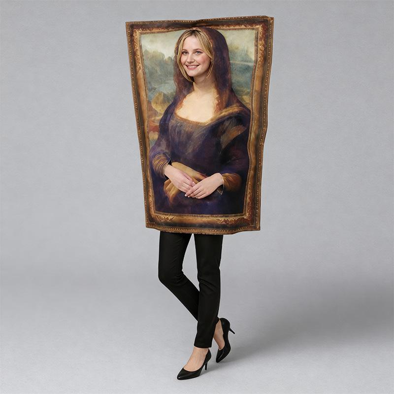 Halloween Party Costumes Mona Lisa cos Campus Event Costumes Cosplay