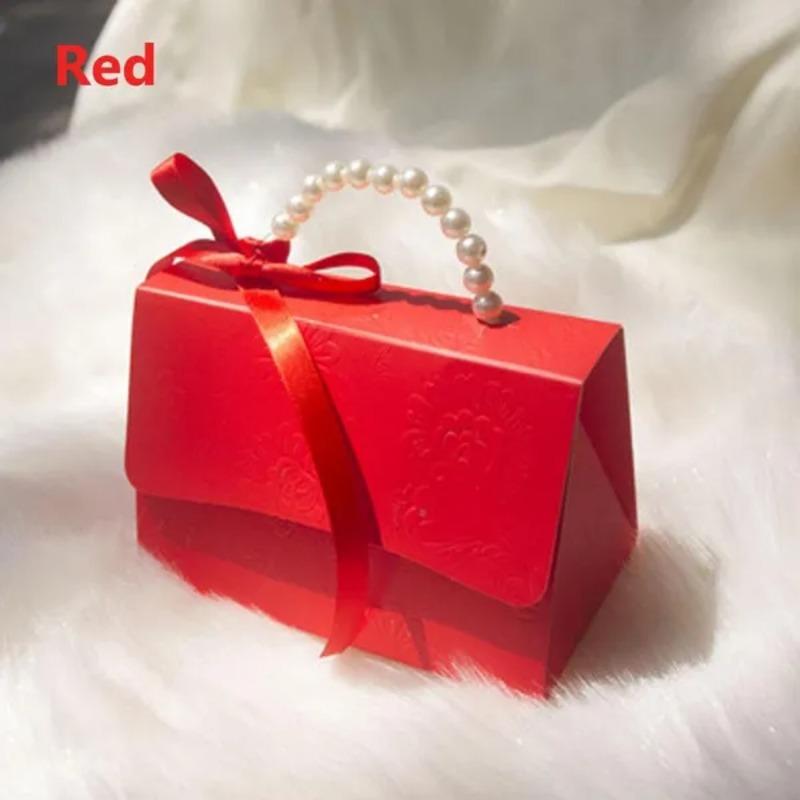 2 Pcs Flowers Portable Candy Box Party Wedding Favor Candy Boxes Baby Shower Gift Boxes Wedding Party Favor Box Candy Gift Bags