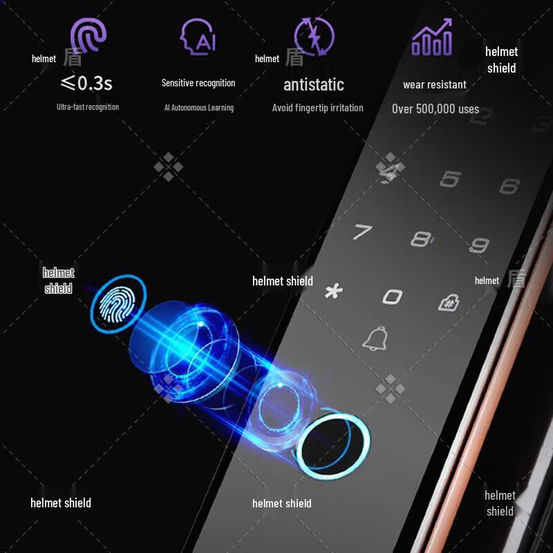 Kuidun A7 Plus 3D Facial Recognition Smart Door Lock