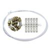 5m Air Line Hose+10pcs 4mm Straight Connectors+10pcs M8 Air Valve For Mercedes Suspension Repair Kits