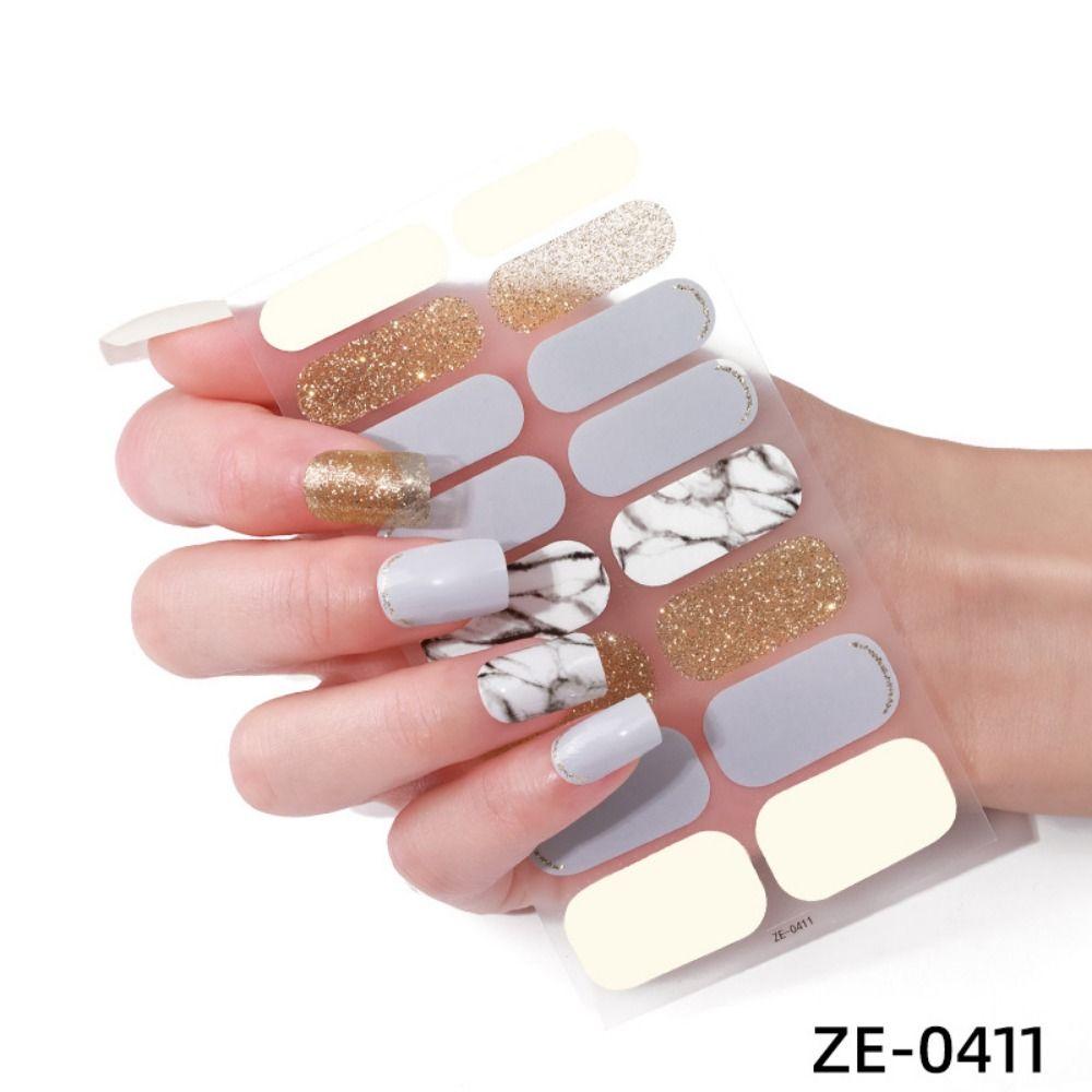 Маникюр Французский патч для ногтей Нажмите на полоски лака для ногтей DIY Nail Art Наклейка для женщин и девочек