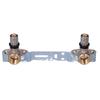 Faucet set - two PURMO CLEVERFIT elbows short 35 , mounting rail