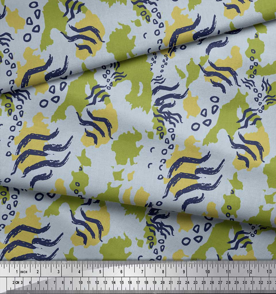 Soimoi Red Japan Crepe Satin Fabric Zebra & Leopard Animal Skin Print Fabric by the Metre 42 Inch