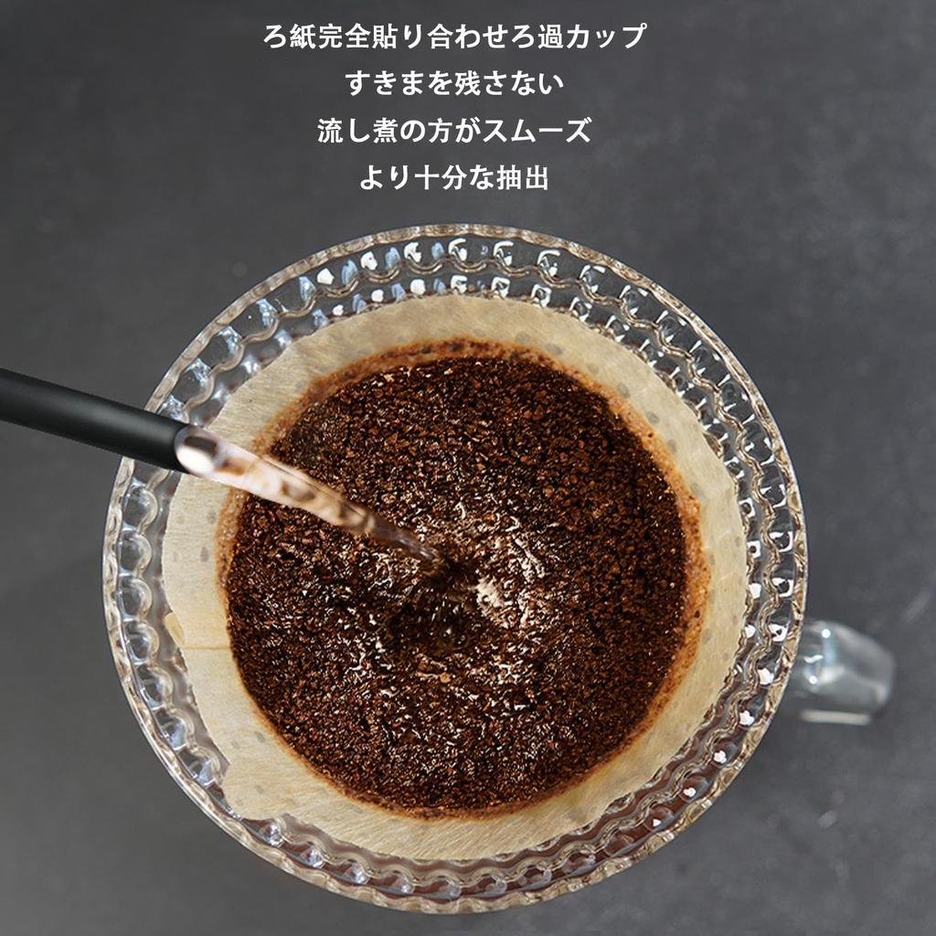 Akkerds Hand Drip Coffee Filters, Tapered Wood Pulp, for V60 Hopper American Coffee Machines, 1-2 Servings, Box of 100