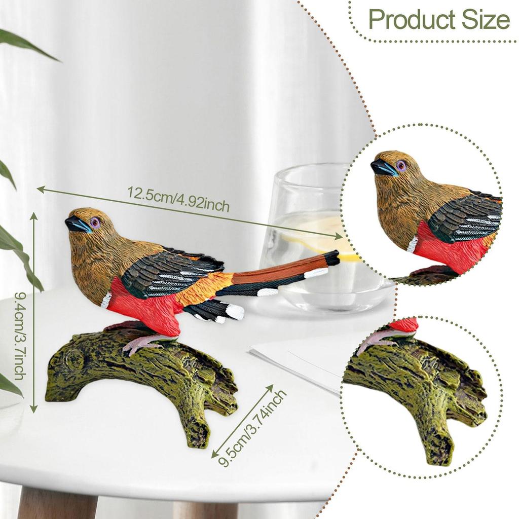 Realistic Bird Figure for Children Collection Decoration Miniature Bird Figurine for Desktop Home Garden Birthday Party Favor